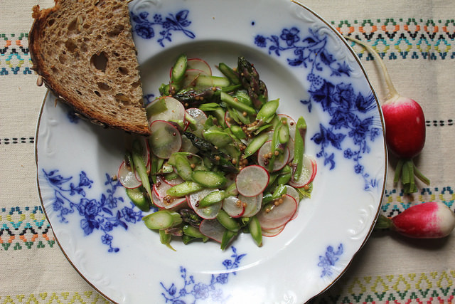 Shaved Asparagus and Radish Salad