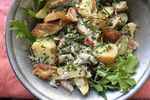 Smoked Bluefish and Potato Salad