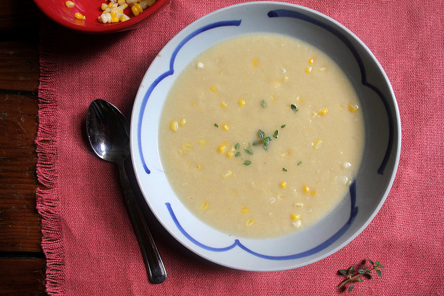 Cauliflower and Sweet Corn Bisque