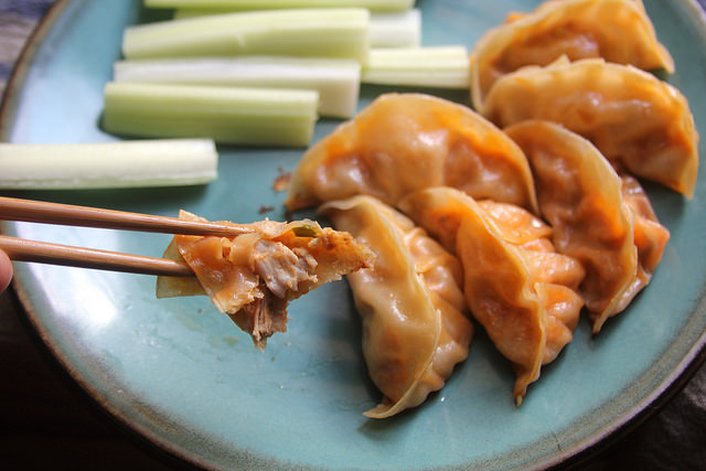 Buffalo Chicken Dumplings