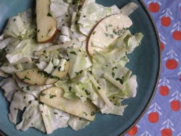 Torn Cabbage Salad with Apples and Pecorino