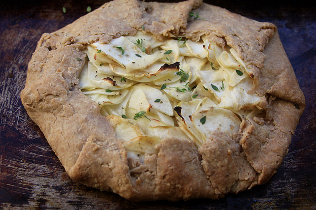 Savory Celery Root and Apple Hand Tart