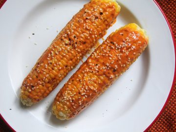 Corn on the Cob with Gochujang Mayo