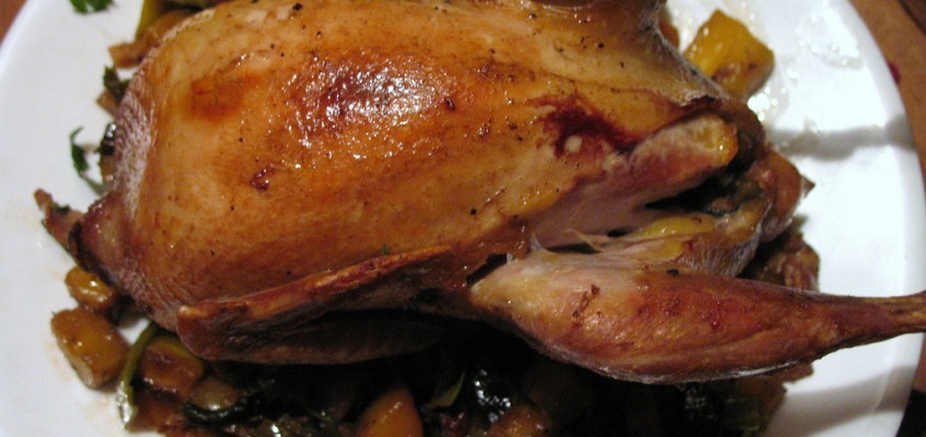 Not-So-Strange Birds Part I: Pan-Roasted Pheasant with Savory Vegetables