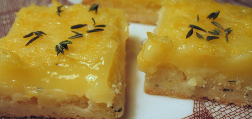 Lemon Thyme Bars