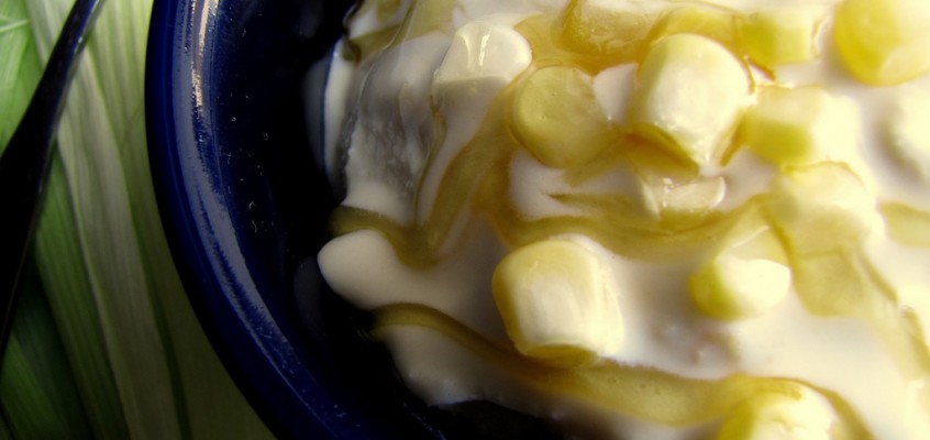 Sweet Corn and Honey Ice Cream