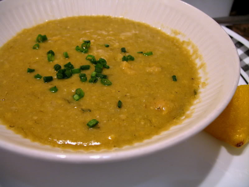 Chickpea Leek Soup