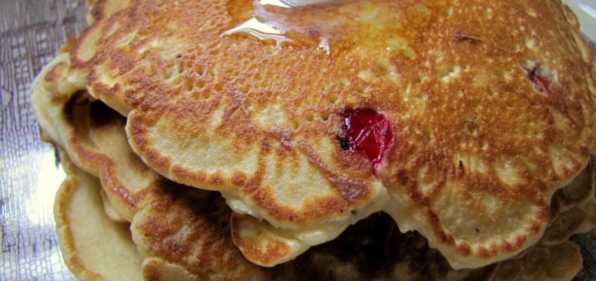 Cranberry and Corn Pancakes with Rosemary