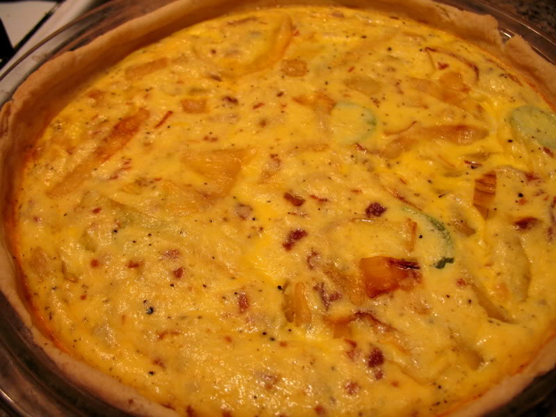 Carmelized Onion and Jalapeno Quiche