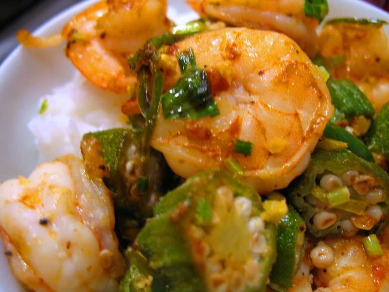 Thai Basil Shrimp ‘n Okra
