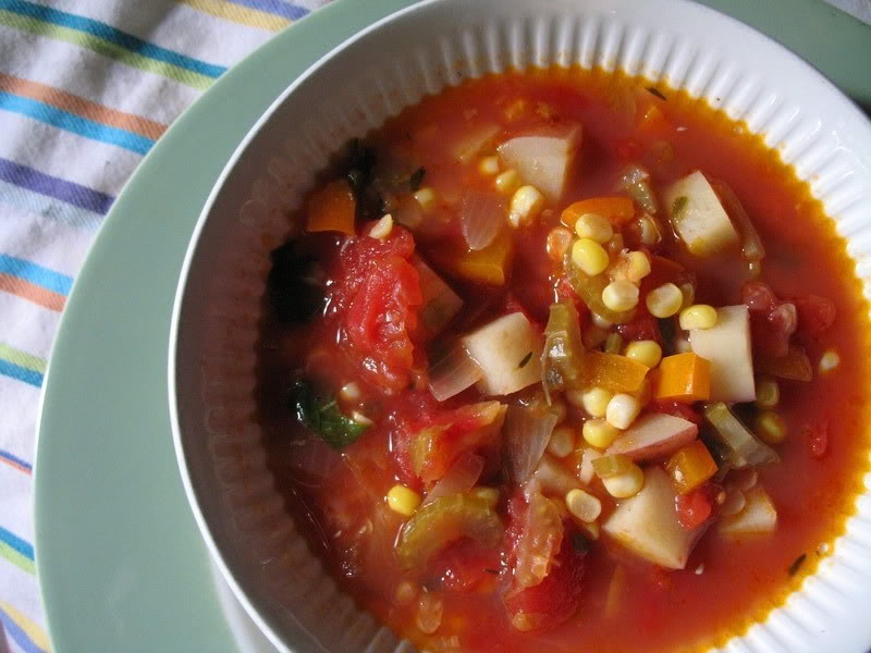 Manhattan Corn Chowder