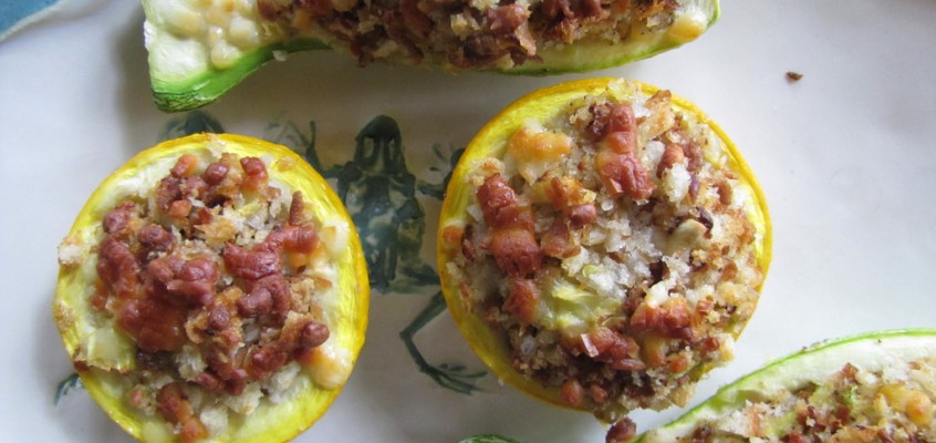 Stuffed Summer Squash
