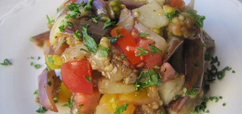 Eggplant-Tomato Tartare