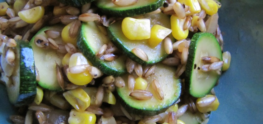 Ris-Oat-O with Fresh Corn & Zucchini
