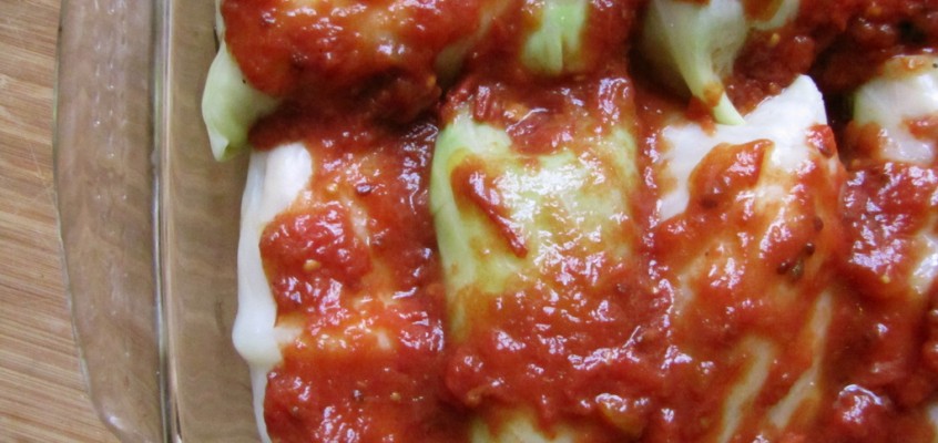 Stuffed Cabbage with Cranberries & Pecans