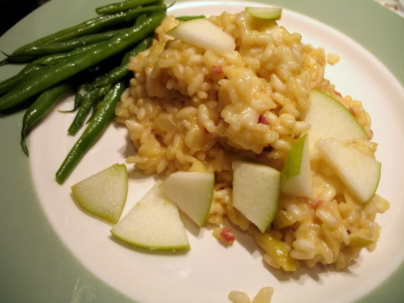 Green Apple and Brie Risotto