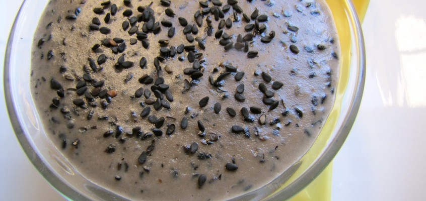 Black Sesame Custard