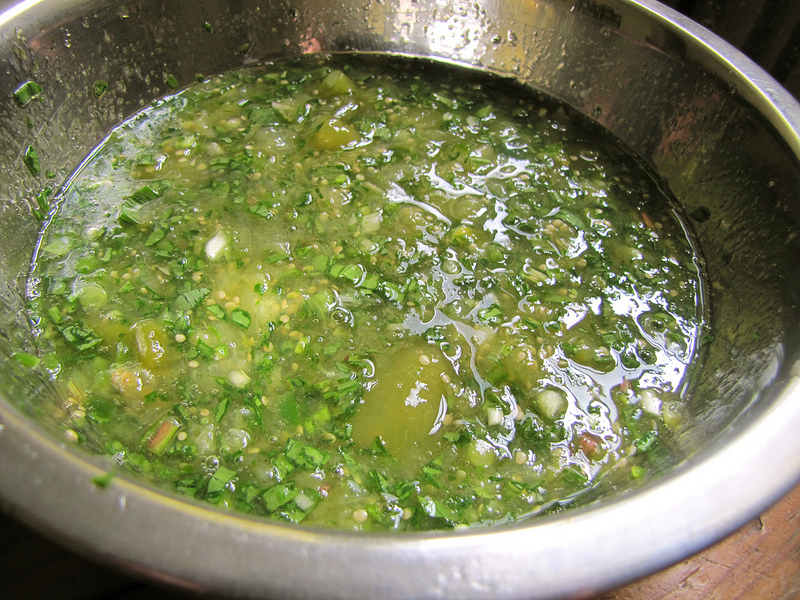 Salsa Verde with Ramps
