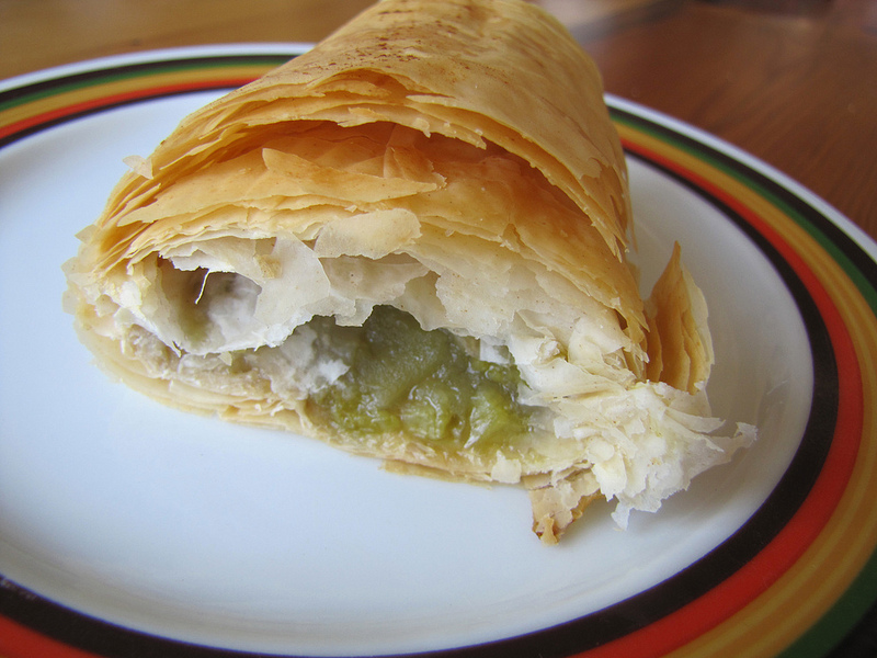 Apple-Rhubarb Strudel