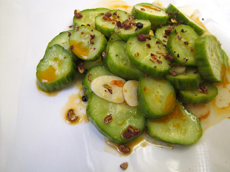 Spicy Sichuan Cucumber Salad with Persian Cucumbers