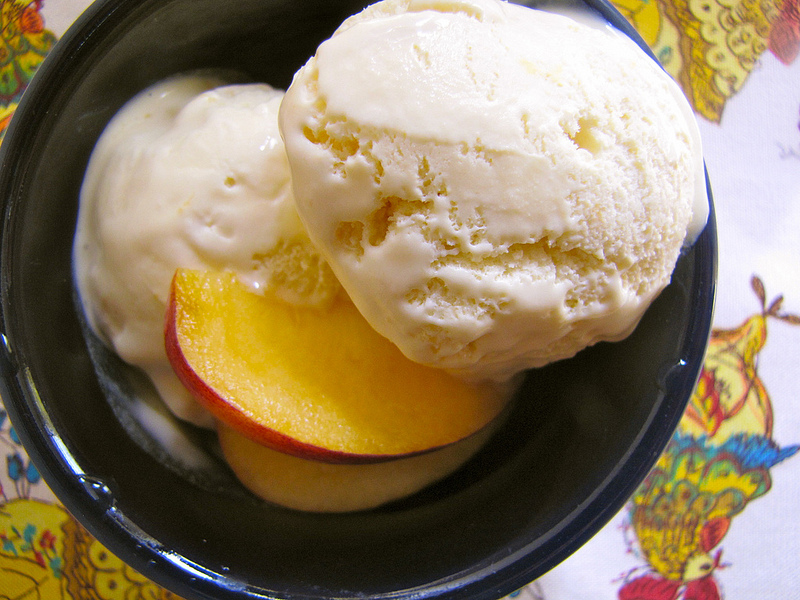 Saffron Peach Gelato