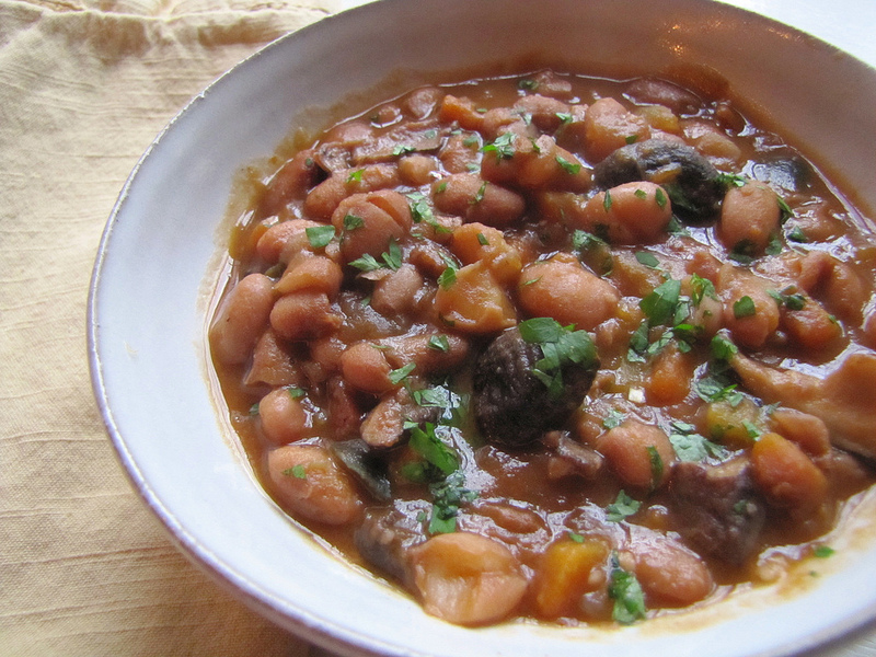 Winter Bean Stew With Smoked Paprika and Wild Mushrooms