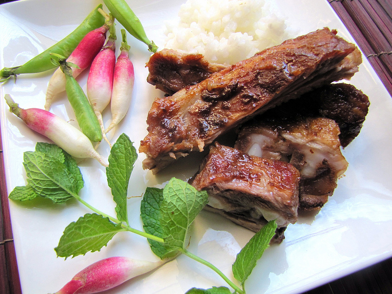 Soy and Sake-Marinated Spare Ribs