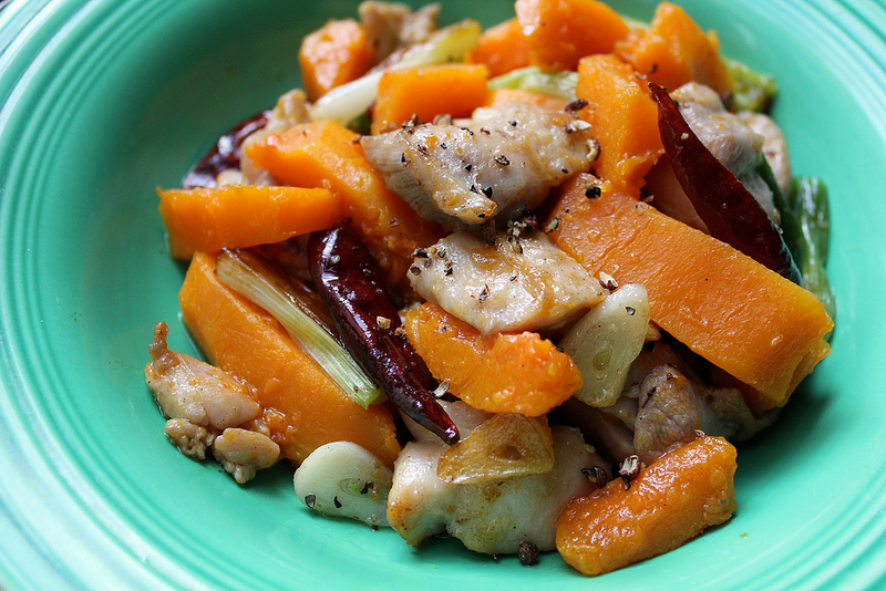 Kung Pao Chicken and Butternut Squash