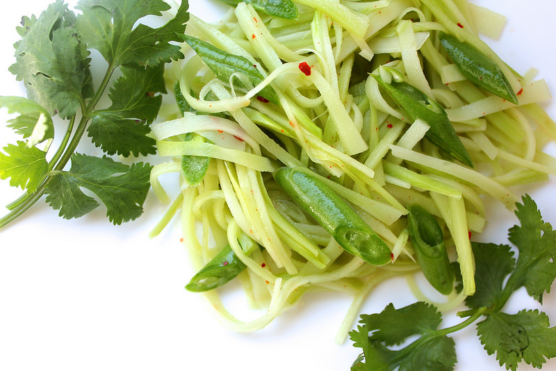 Not Green Papaya (Broccoli Stem) Salad