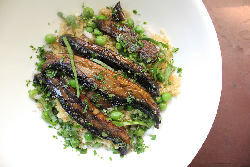 Quinoa with Portobello and Peas