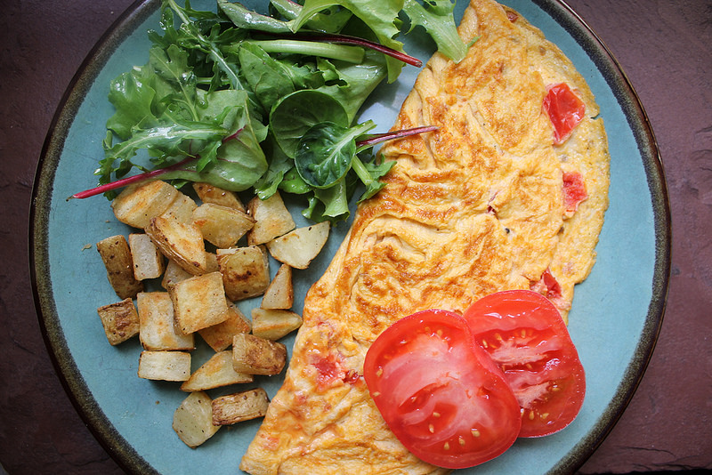 Spiced Tomato Omelet